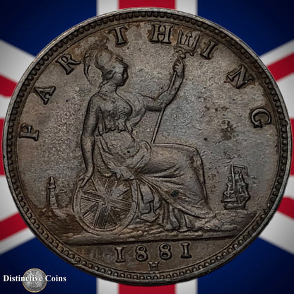 Great Britain 1881 H Farthing 1/4d GB4016