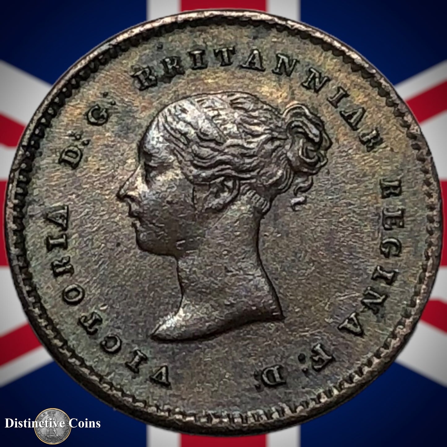 Great Britain 1853 Quarter Farthing 1/4 Penny GB3004