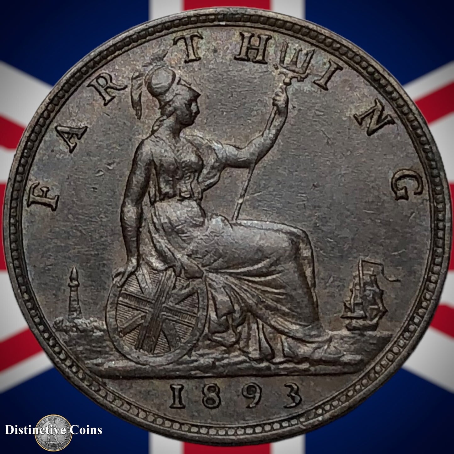 Great Britain 1893 Farthing 1/4d GB4368