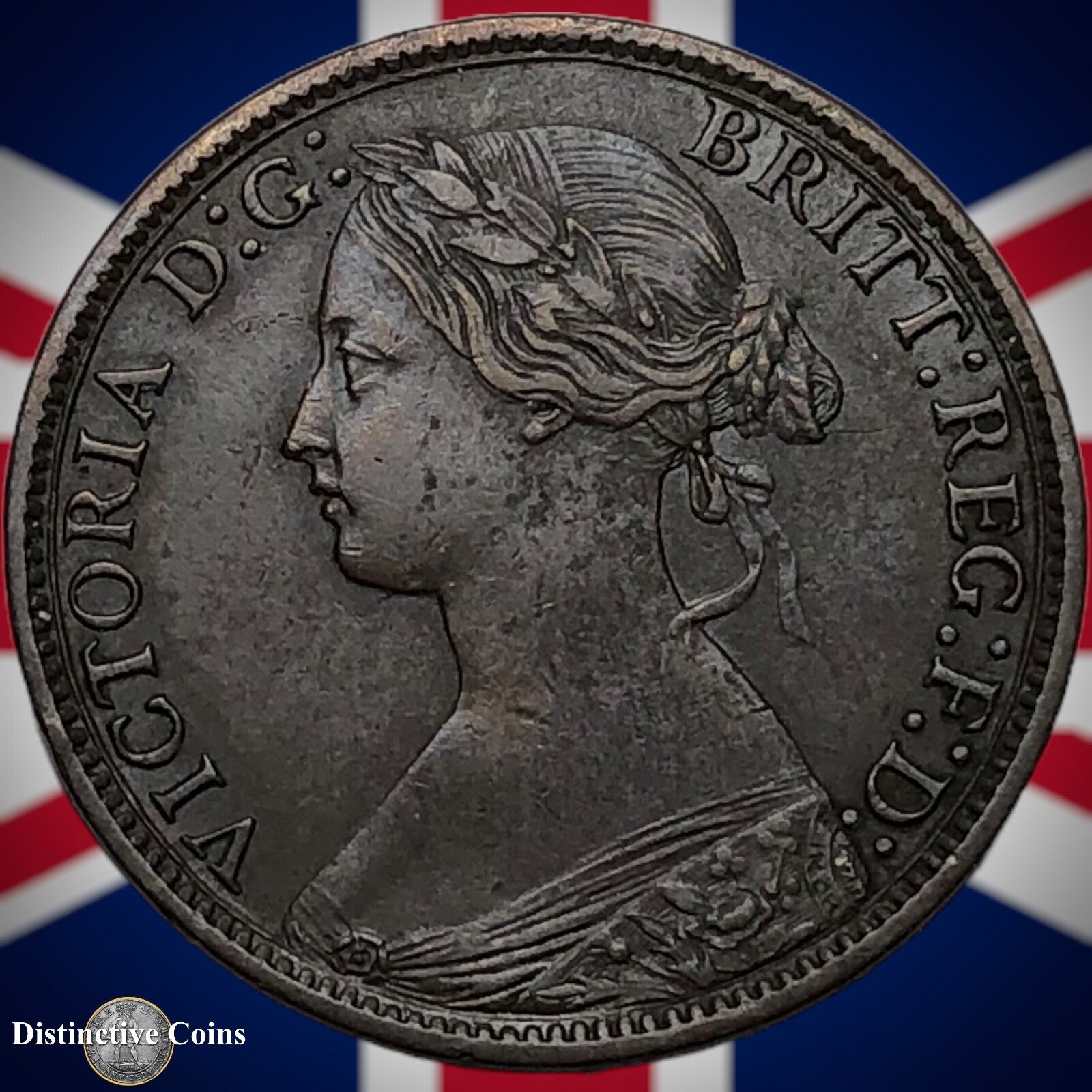 Great Britain 1868 Farthing 1/4d GB3623