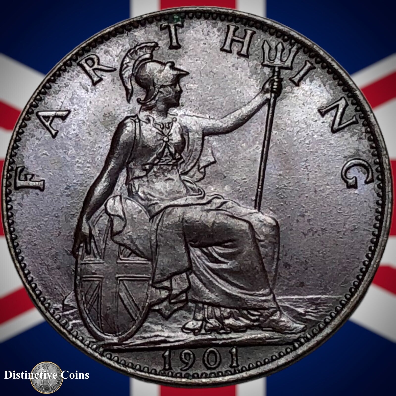 Great Britain 1901 Farthing 1/4d GB4503