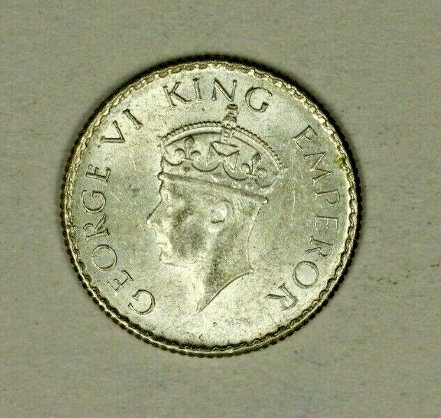 British India Silver 1/4 Rupee 1940 c    A1221