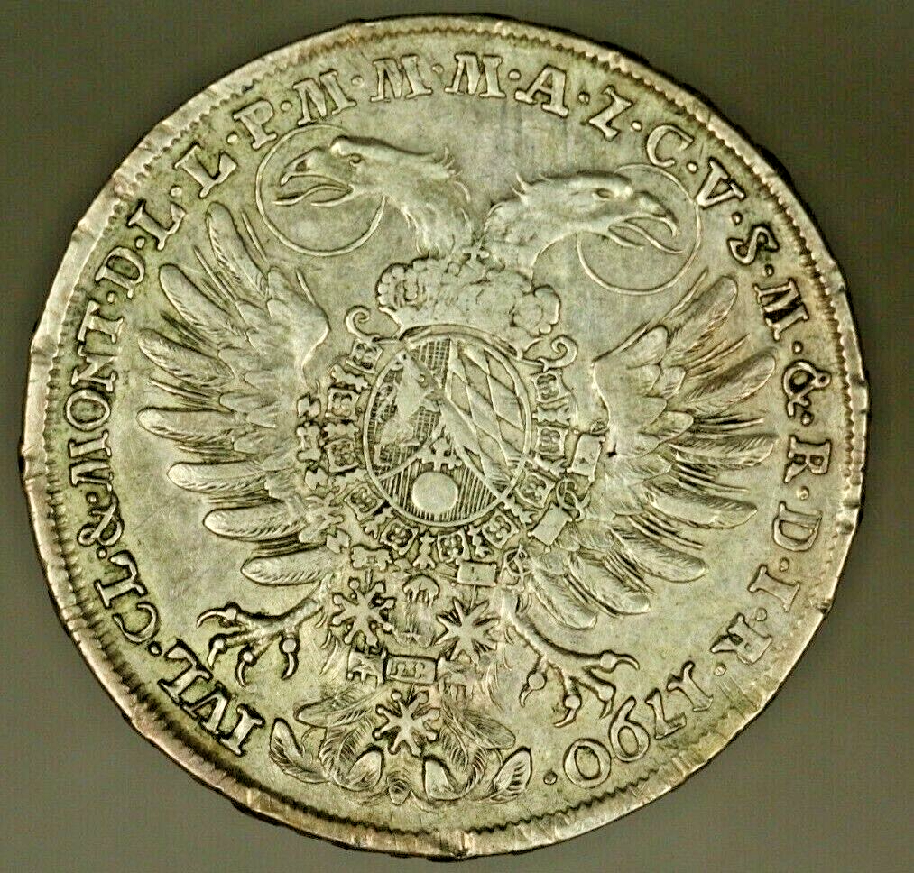 German States  Bavaria Silver Vicariat Thaler 1790  XF  A700