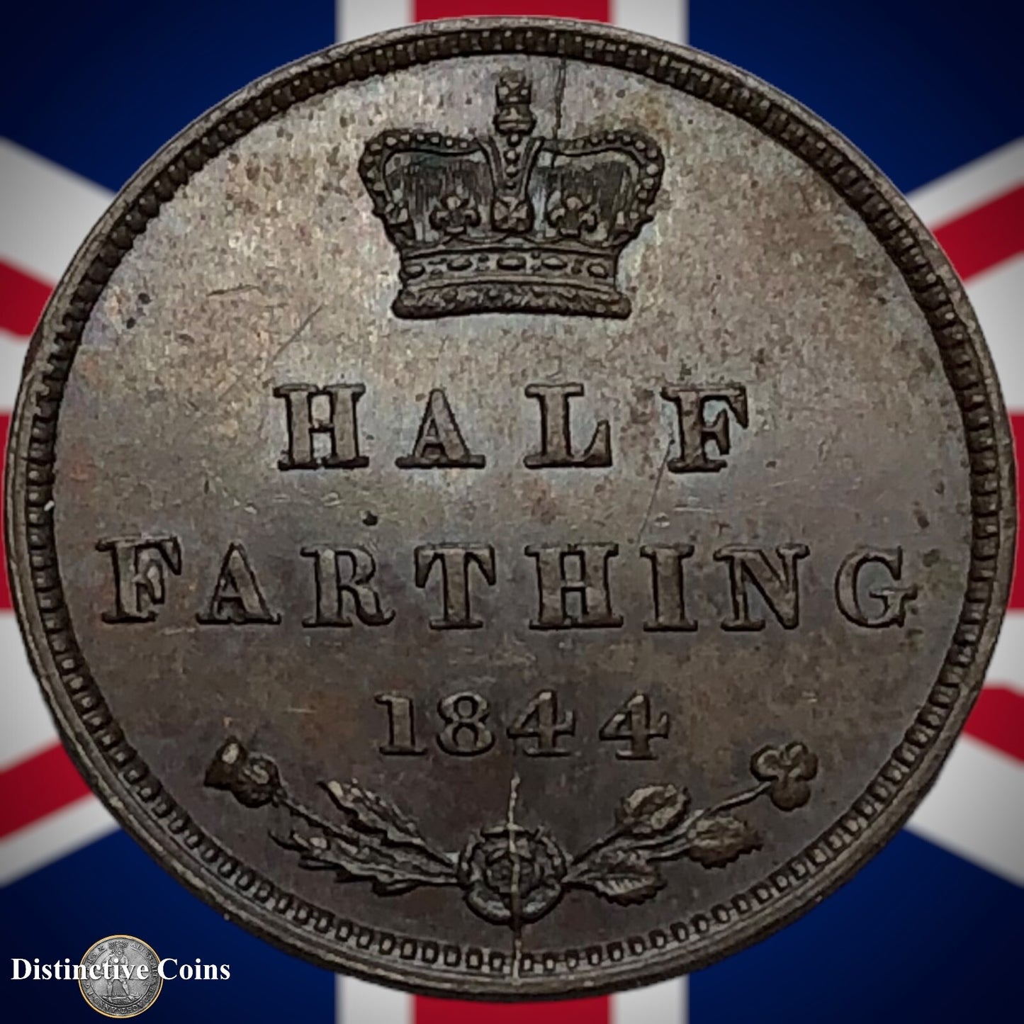 Great Britain 1844 Half Farthing 1/2 Penny GB3132