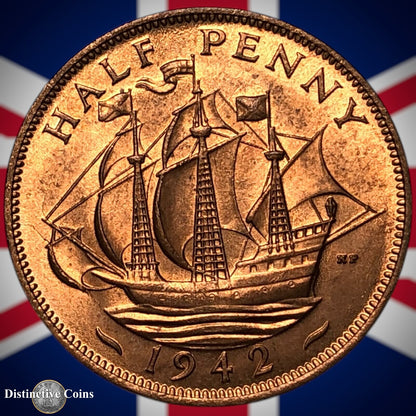 Great Britain 1942 Half Penny 1/2d GB6029