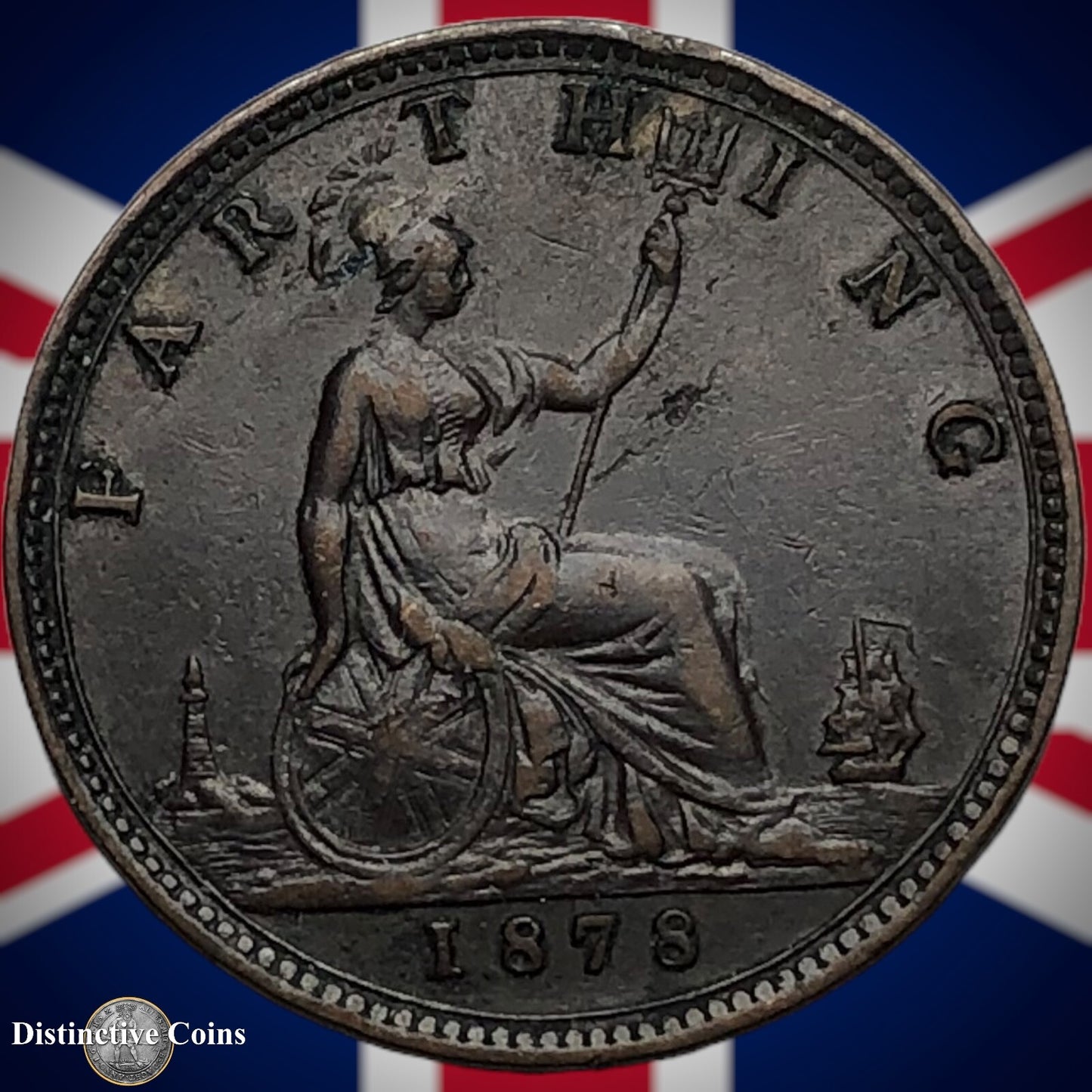 Great Britain 1878 Farthing 1/4d GB3782