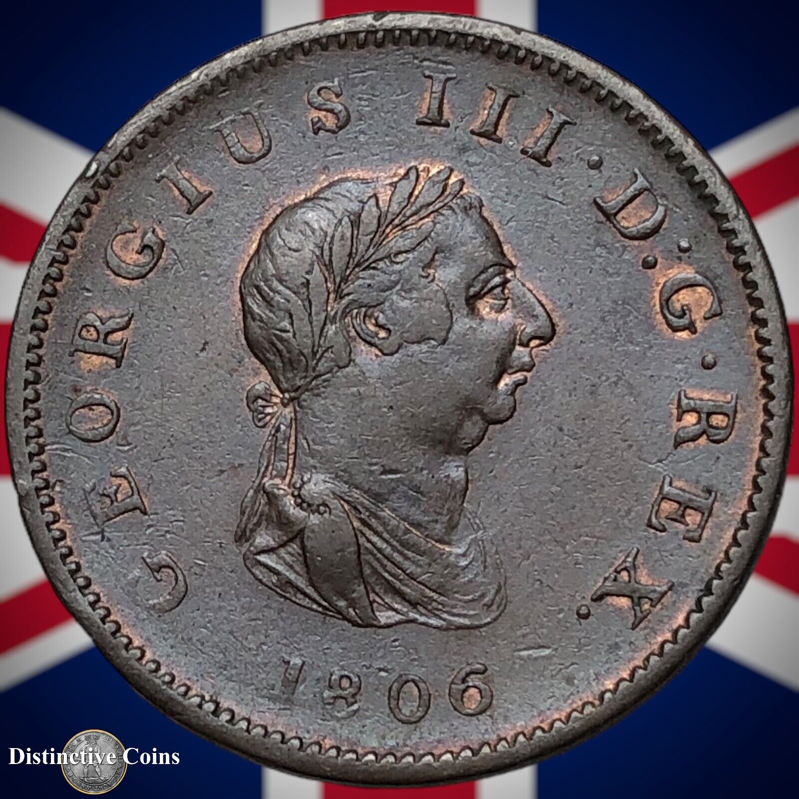 Great Britain 1806 Half Penny 1/2d GB5165
