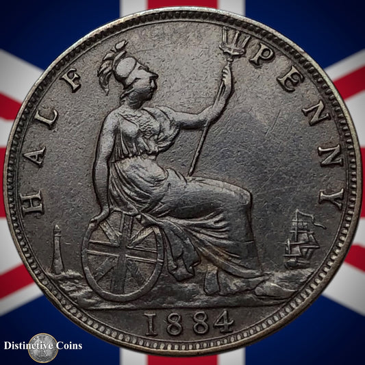 Great Britain 1884 Half Penny 1/2d GB5565