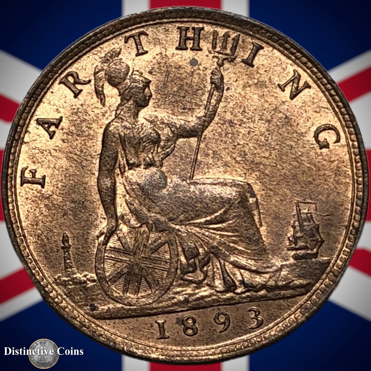 Great Britain 1893 Farthing 1/4d GB4364