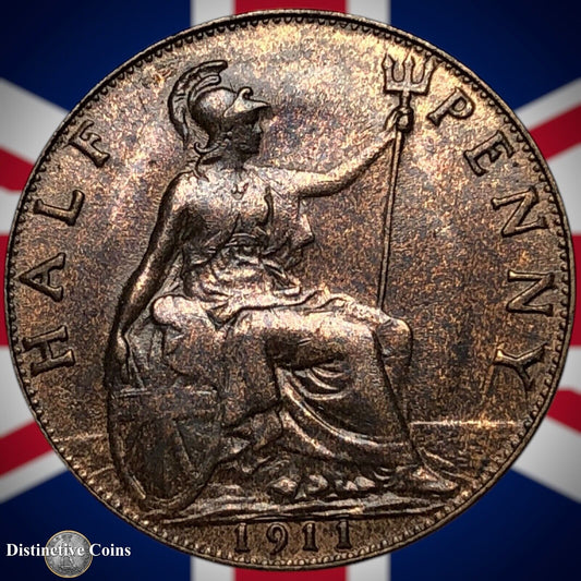 Great Britain 1911 Half Penny 1/2d GB5833