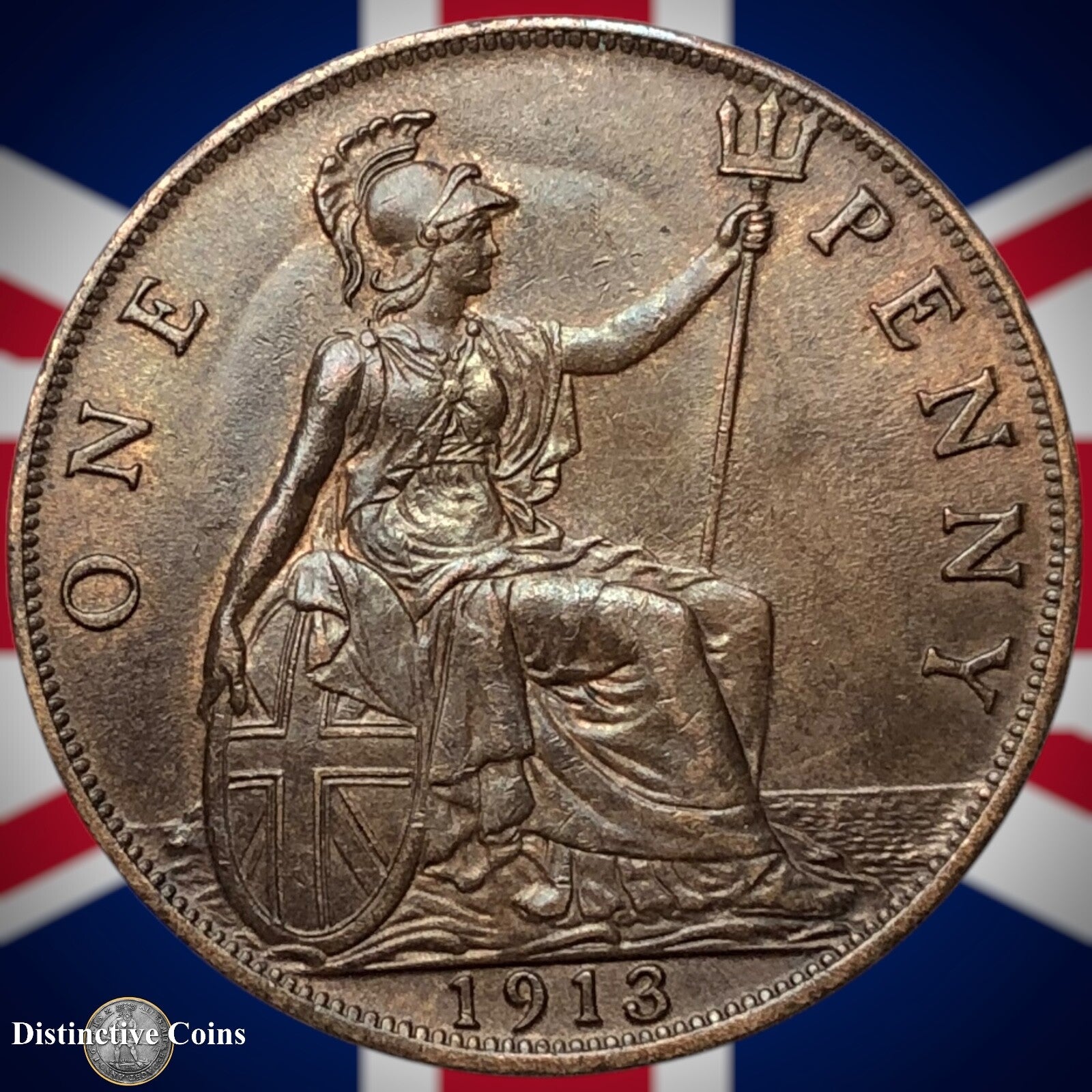 Great Britain 1913 Penny 1d GB6806
