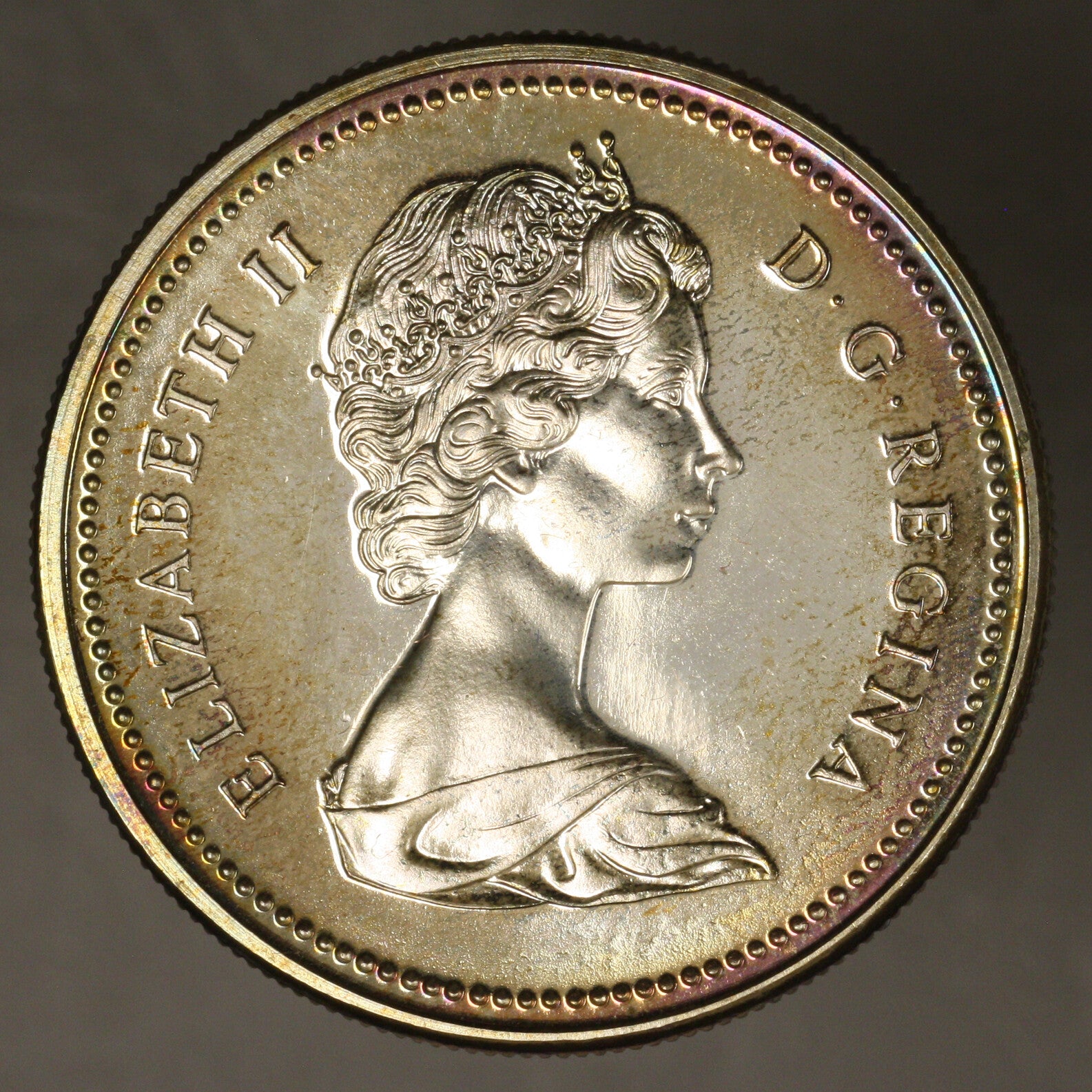 Canada 1973 Silver Dollar $ Beautifully Toned 