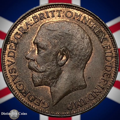 Great Britain 1925 Farthing 1/4d GB4813