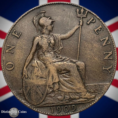 Great Britain 1909 Penny 1d GB6701