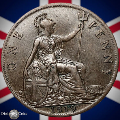 Great Britain 1919 Penny 1d GB6914
