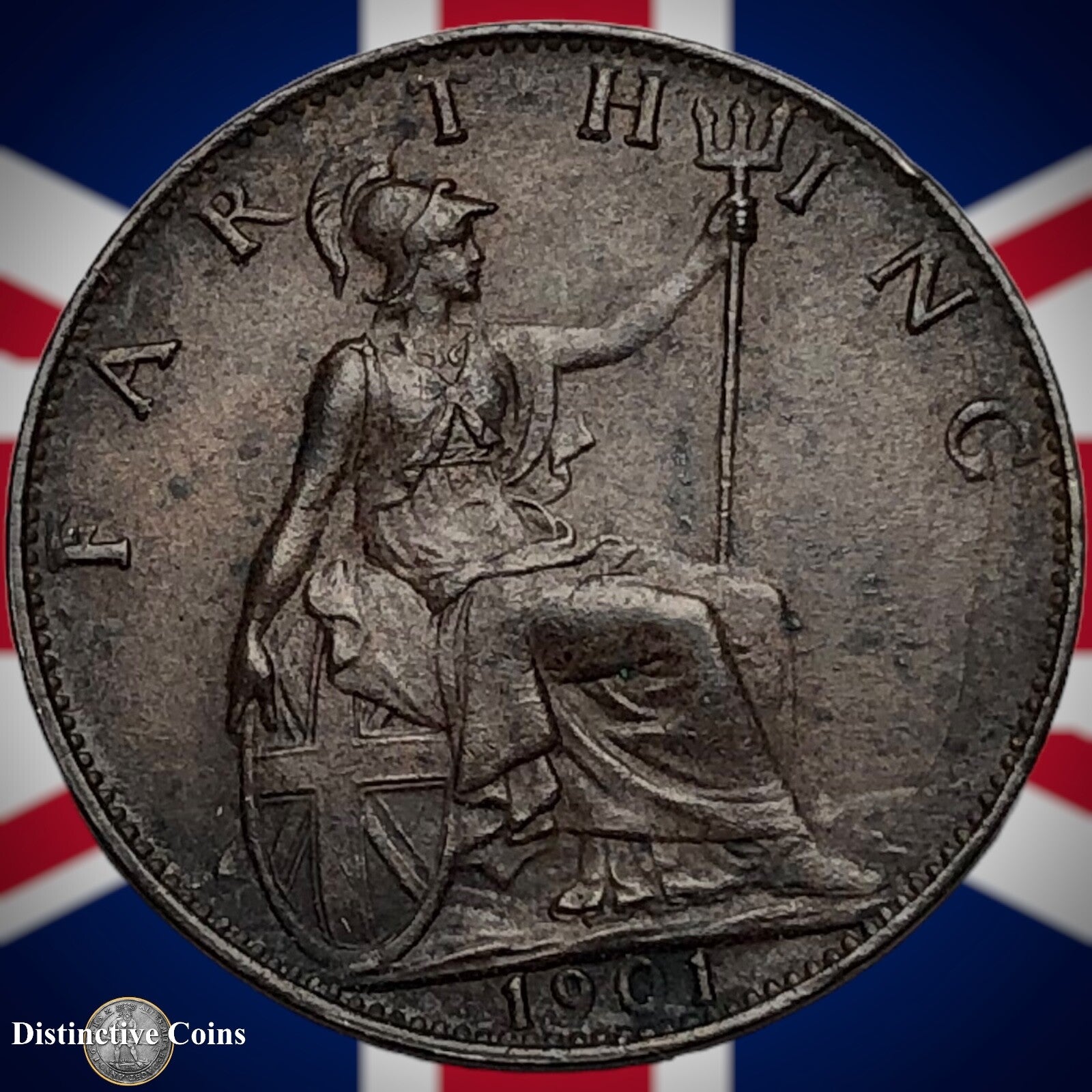 Great Britain 1901 Farthing 1/4d GB4480