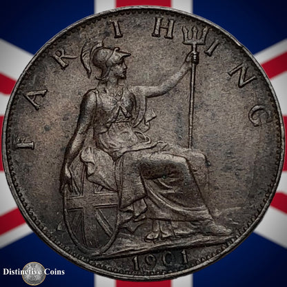Great Britain 1901 Farthing 1/4d GB4480