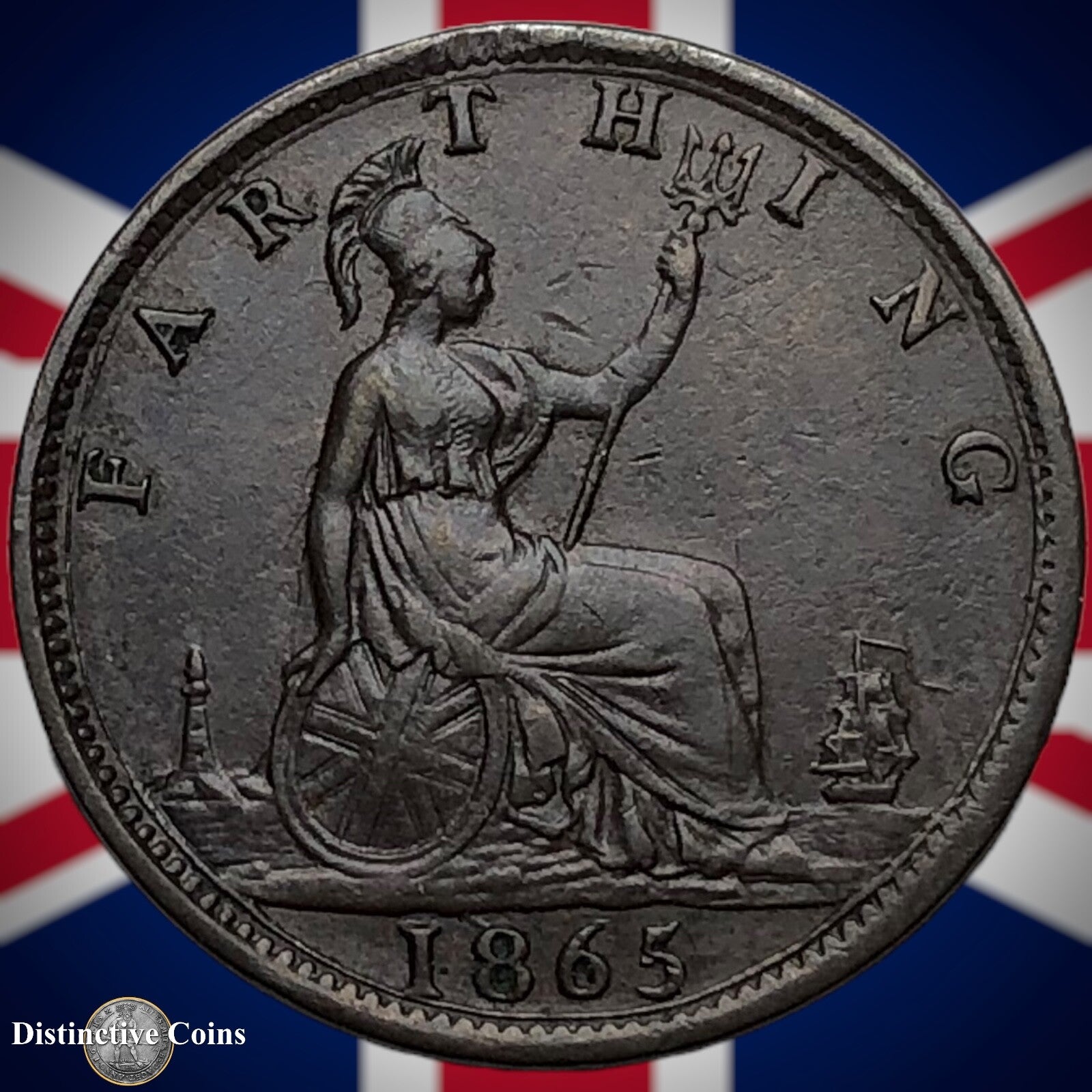 Great Britain 1865 Farthing 1/4d GB3532