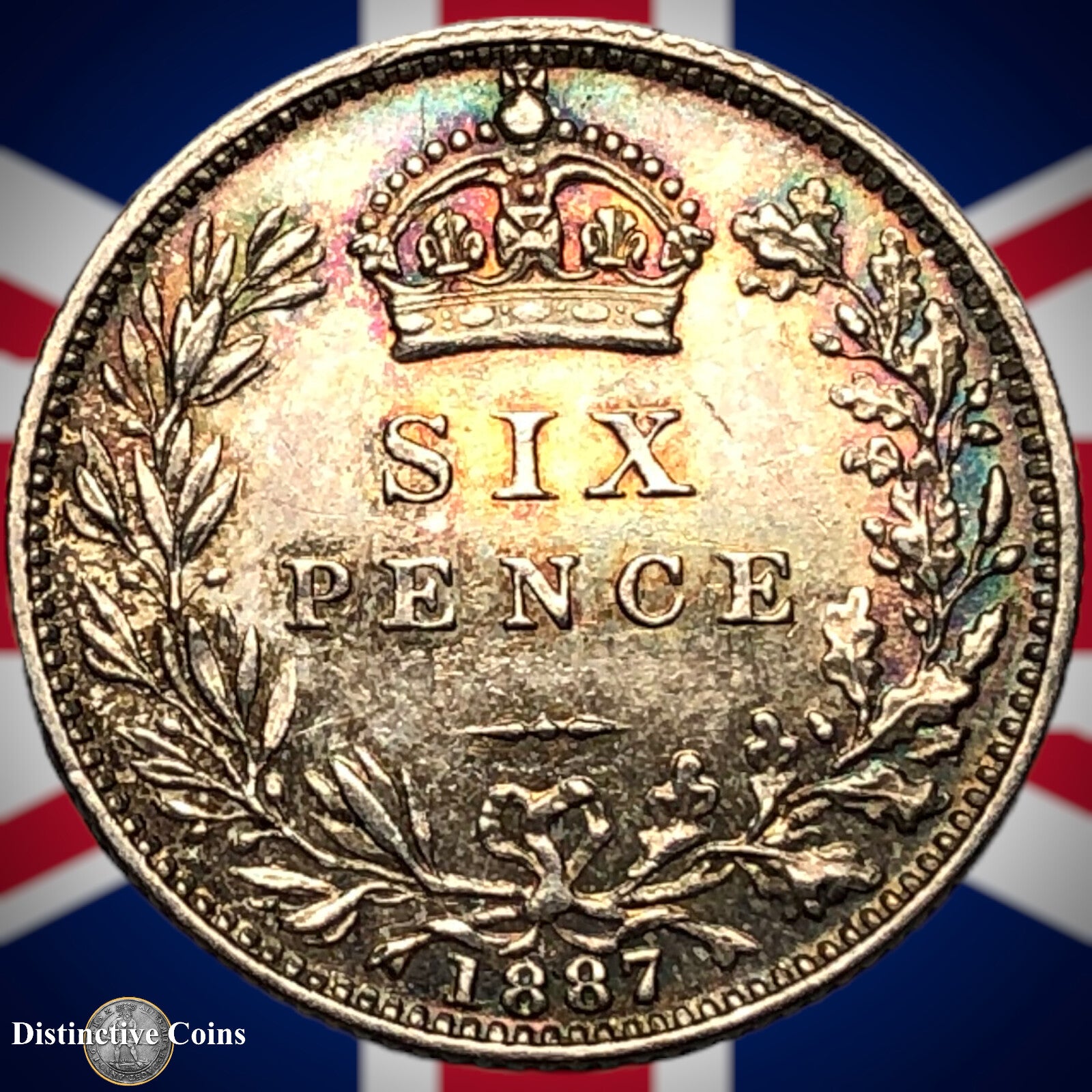 Great Britain 1887 Six Pence GB2693