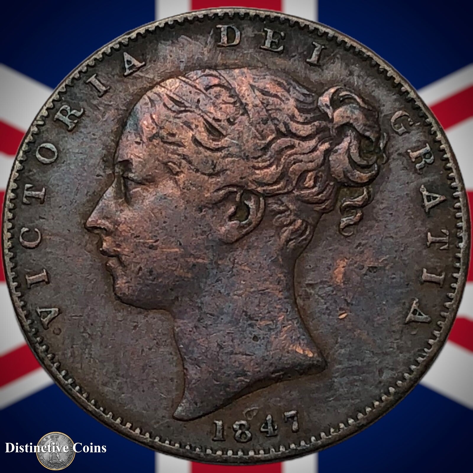 Great Britain 1847 Farthing 1/4d GB3420