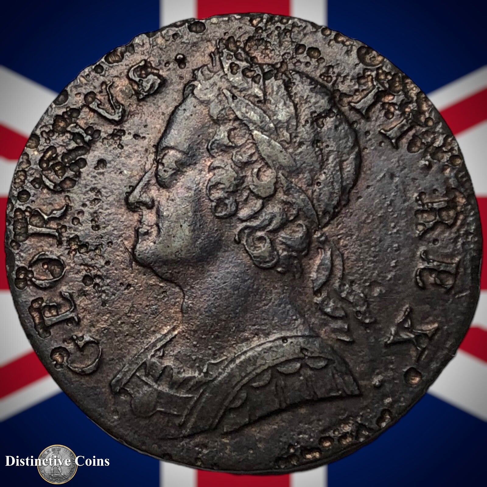 Great Britain 1749 Half Penny 1/2d GB5098