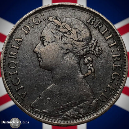 Great Britain 1895 Farthing 1/4d GB4390