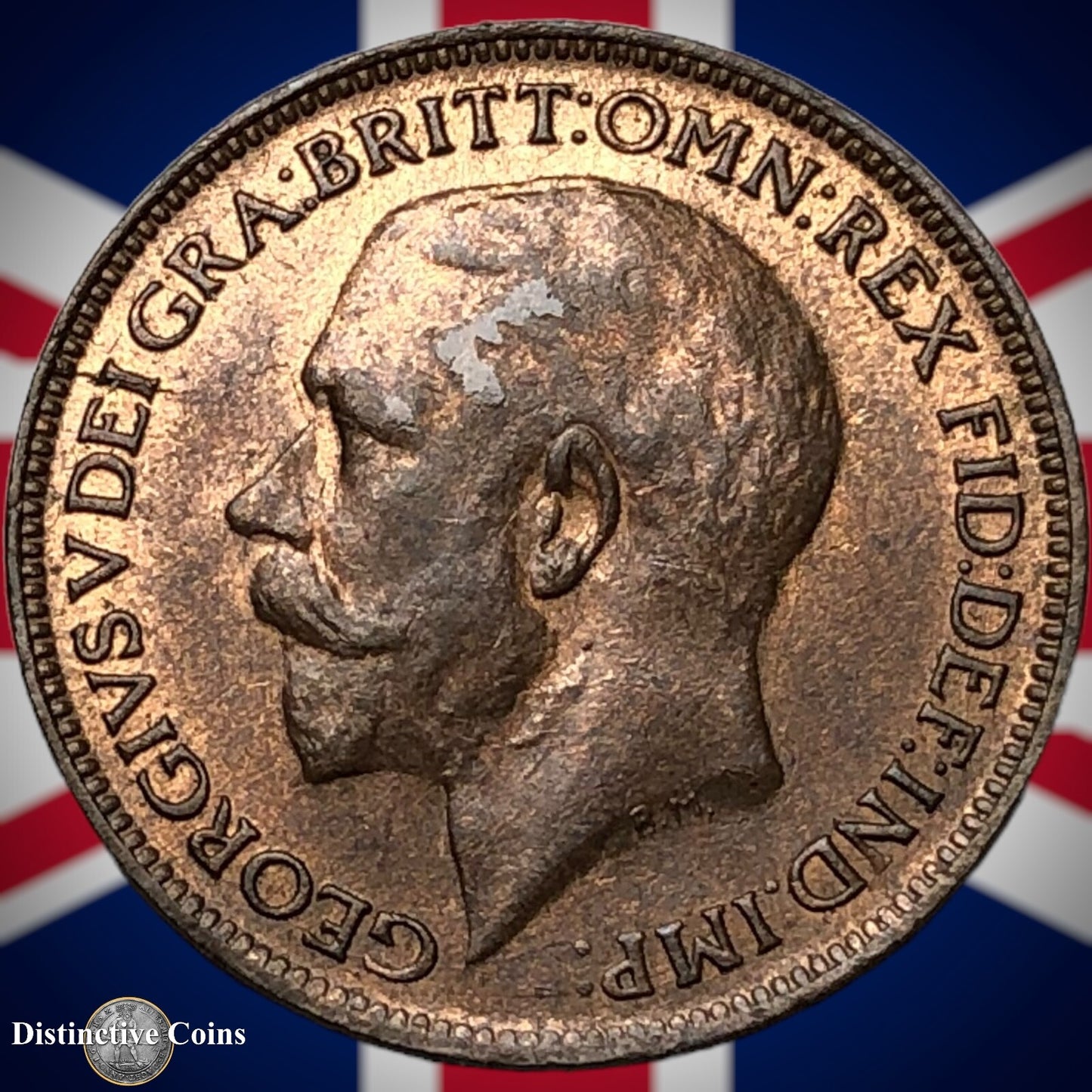 Great Britain 1919 Farthing 1/4d GB4727