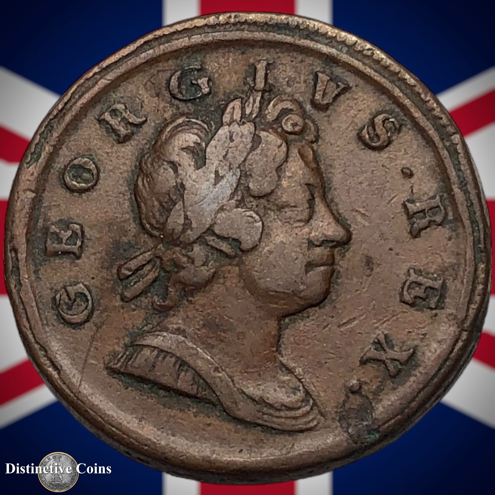 Great Britain 1717 Half Penny 1/2d GB5021