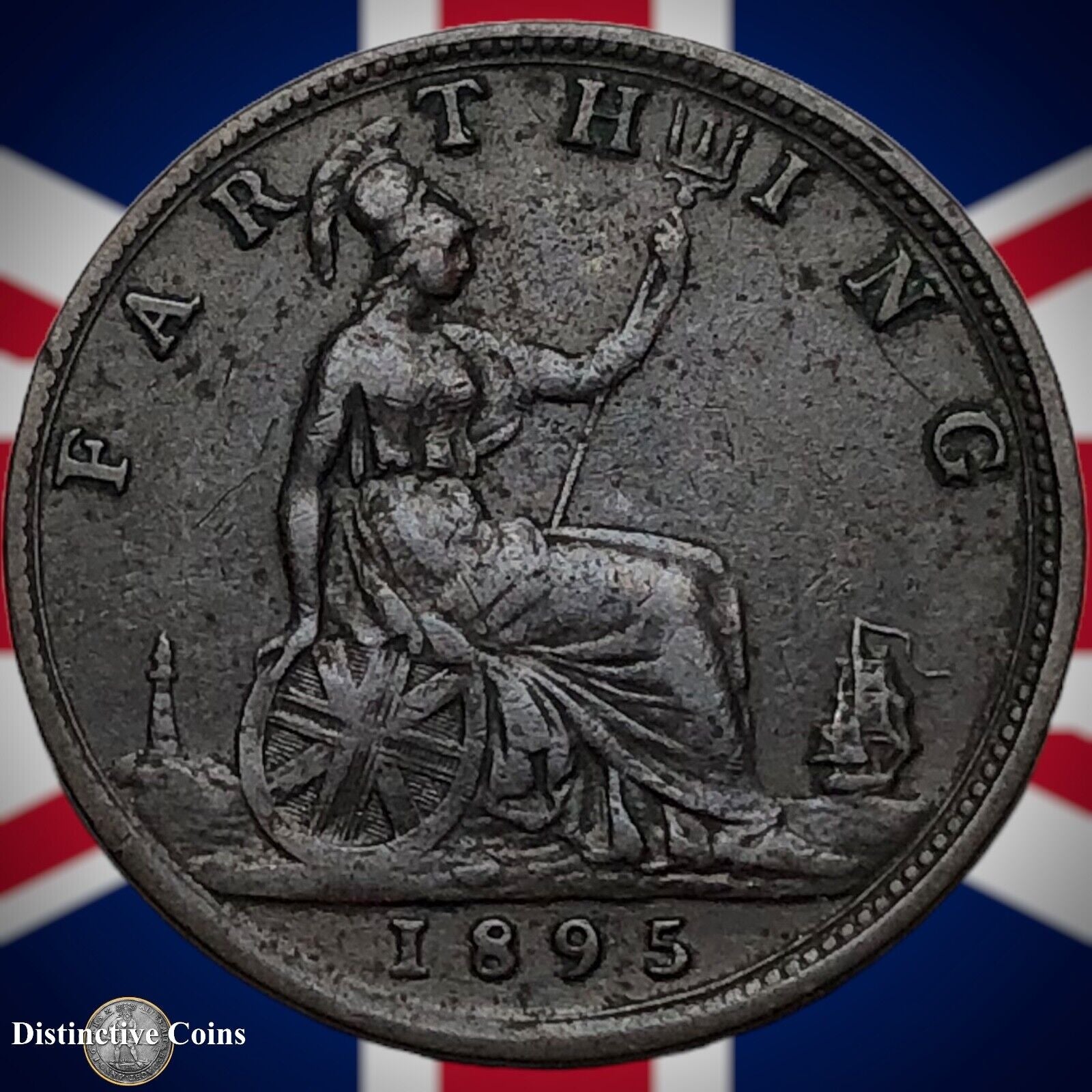 Great Britain 1895 Farthing 1/4d GB4391