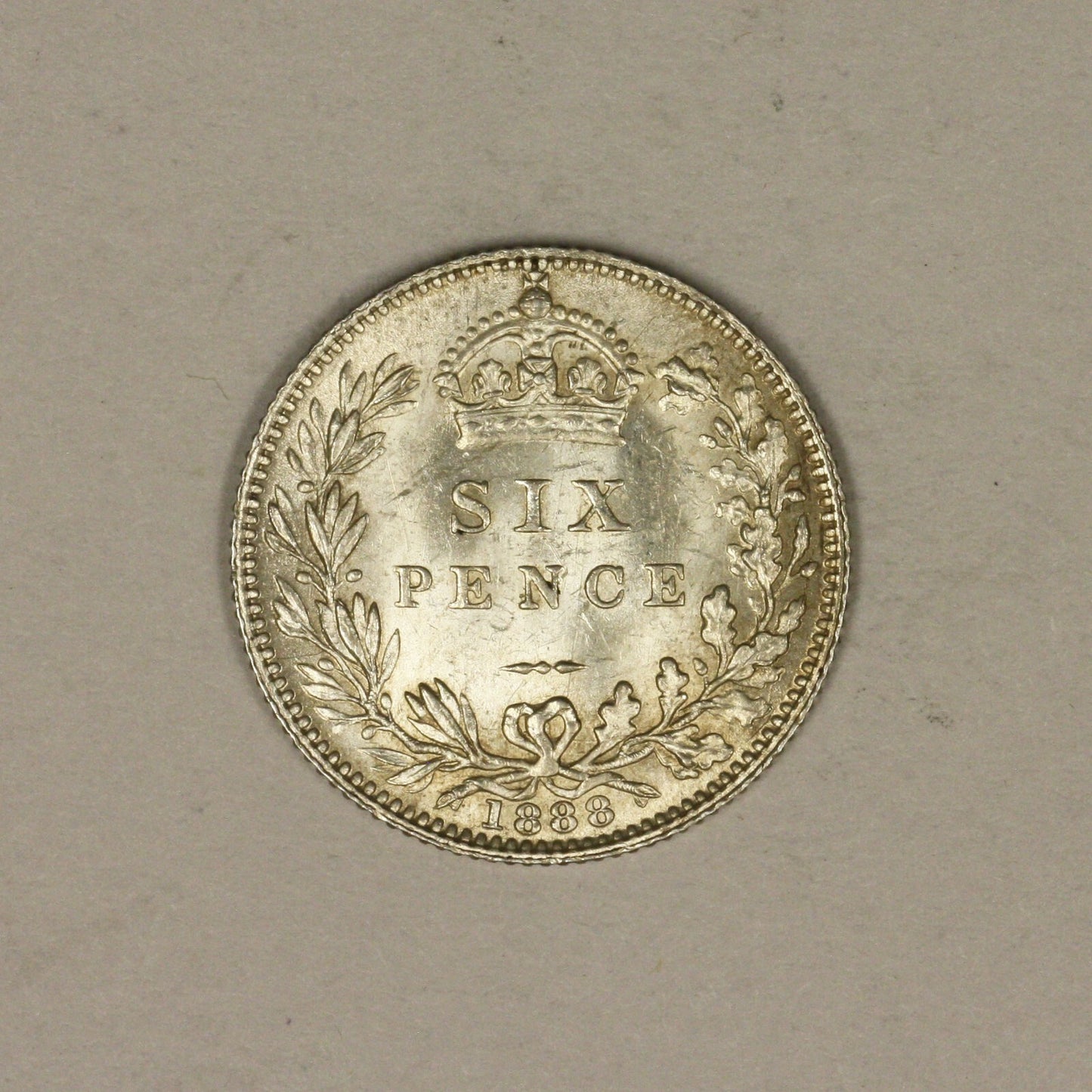 1888 Great Britain 6 Pence Very High Quality    