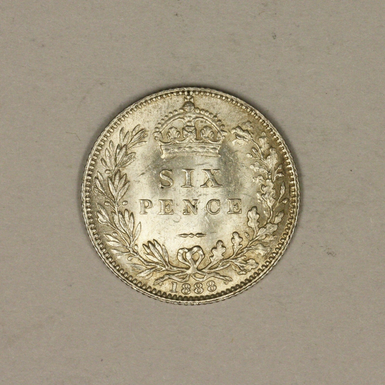 1888 Great Britain 6 Pence Very High Quality    