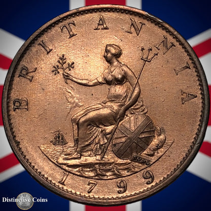 Great Britain 1799 Half Penny 1/2d GB5139