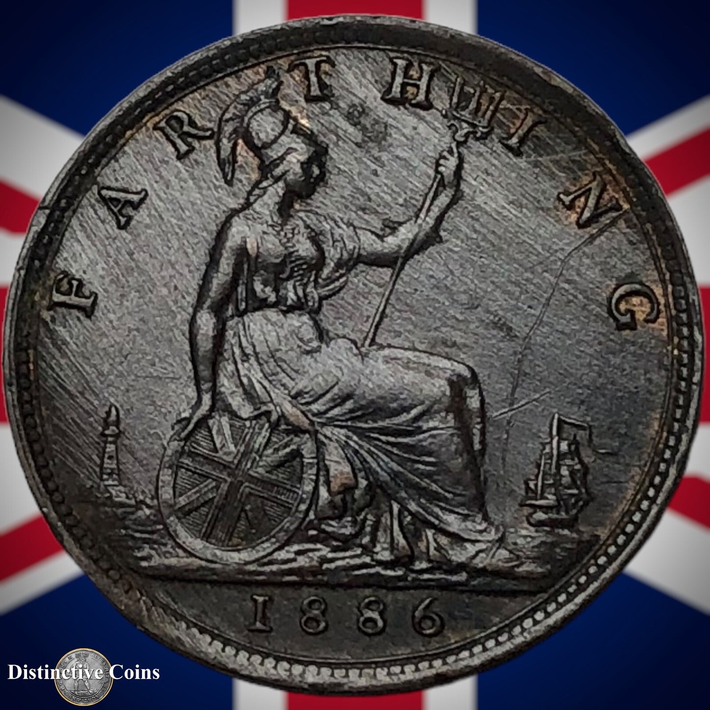 Great Britain 1886 Farthing 1/4d GB4209