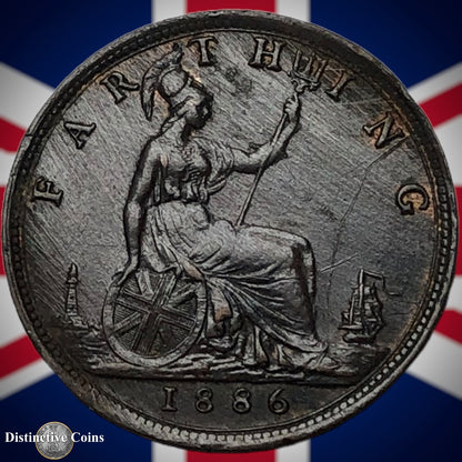 Great Britain 1886 Farthing 1/4d GB4209