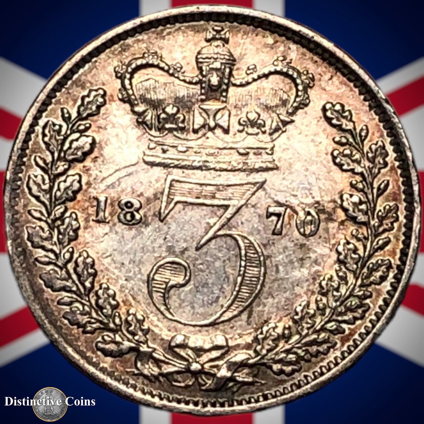 Great Britain 1870 Three Pence GB1850