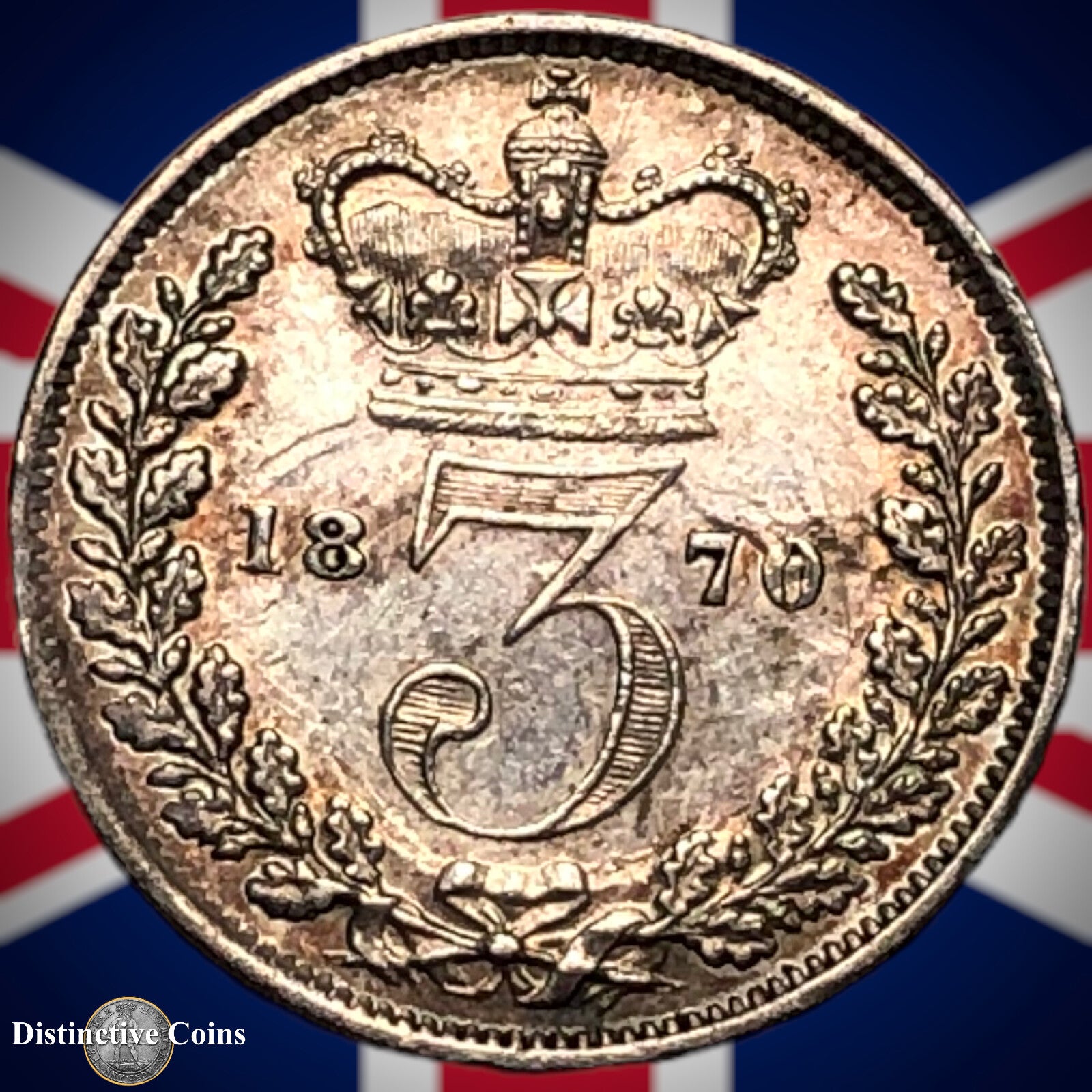 Great Britain 1870 Three Pence GB1850