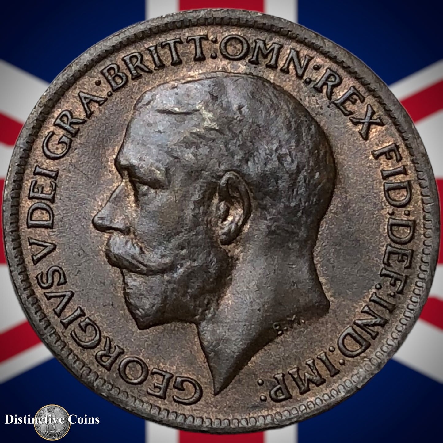 Great Britain 1919 Farthing 1/4d GB4726