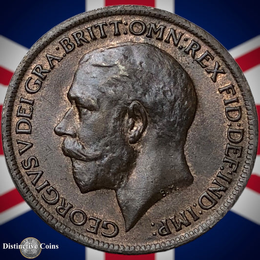 Great Britain 1919 Farthing 1/4d GB4726