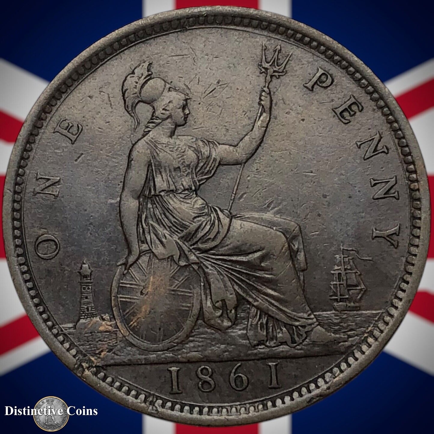Great Britain 1861 Penny 1d GB6186