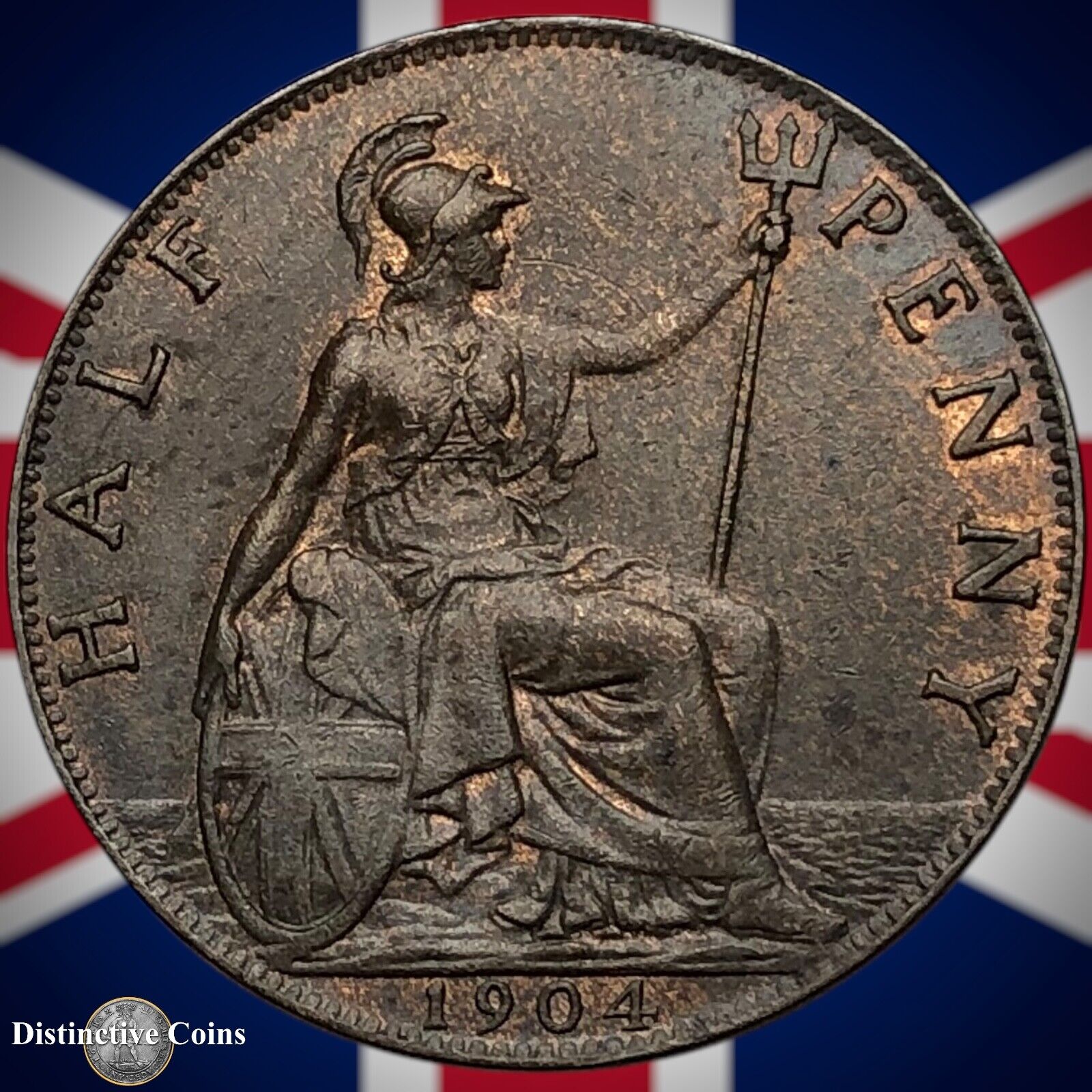 Great Britain 1904 Half Penny 1/2d GB5801