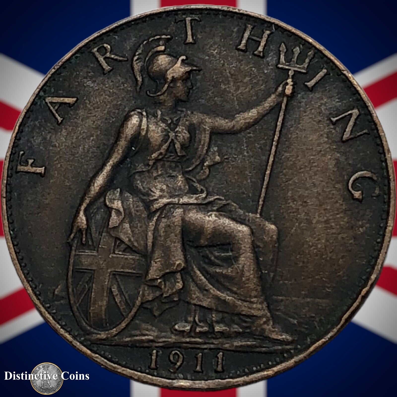 Great Britain 1911 Farthing 1/4d GB4640