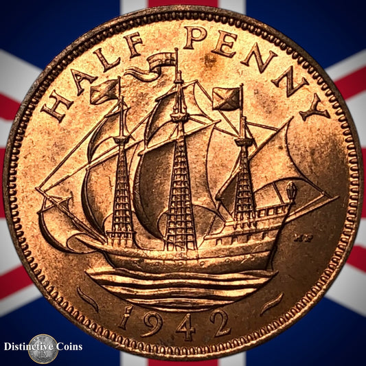 Great Britain 1942 Half Penny 1/2d GB6031