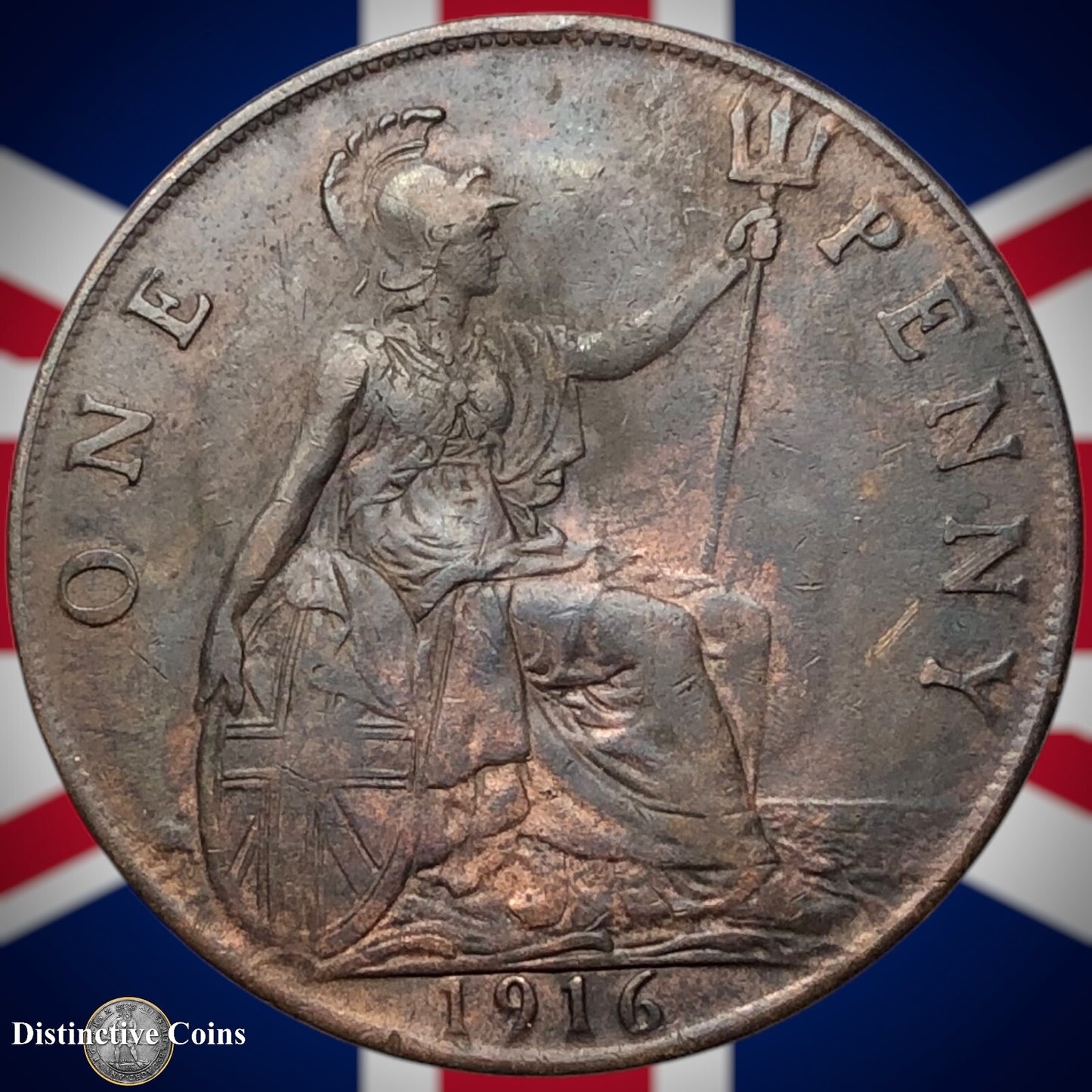 Great Britain 1916 Penny 1d GB6827