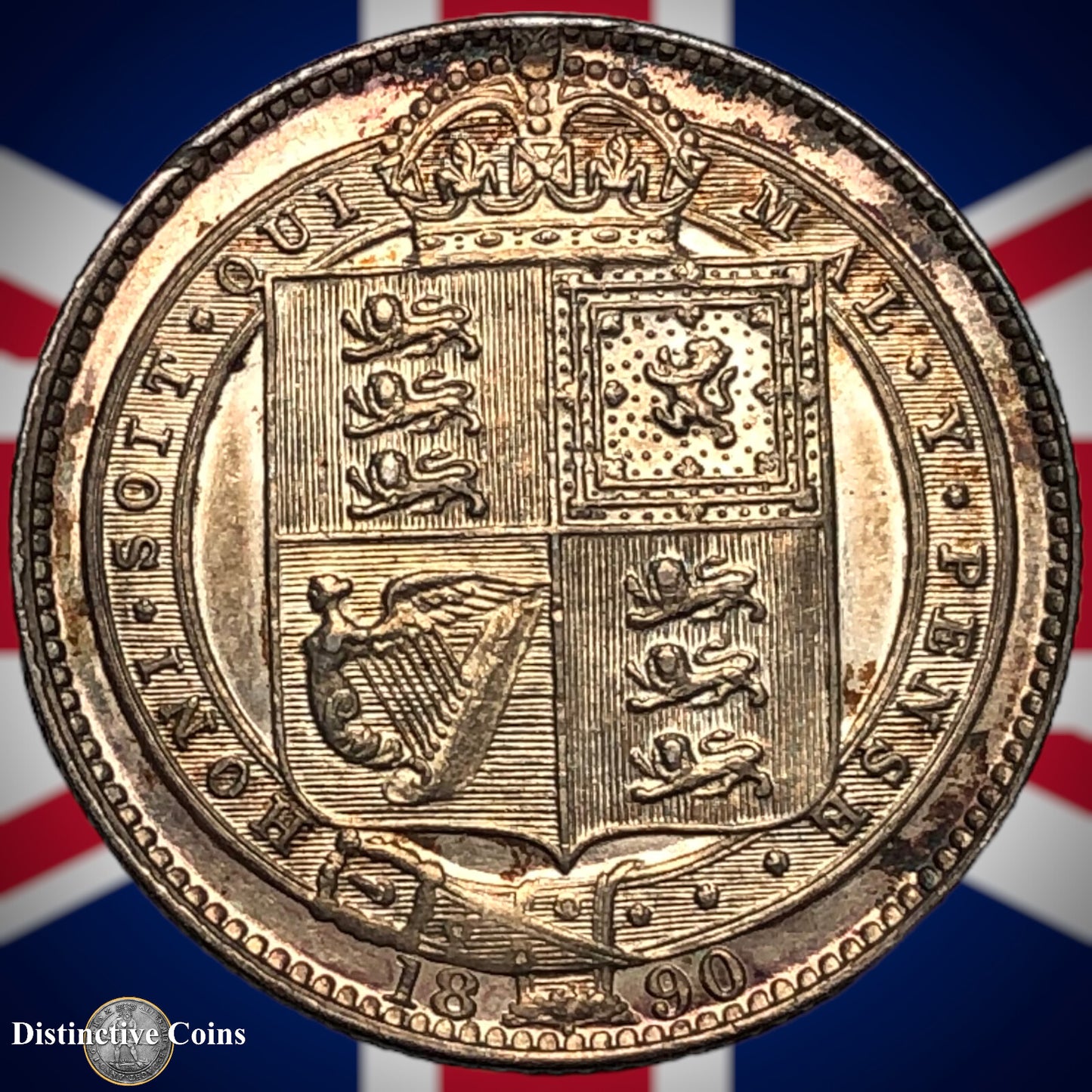Great Britain 1890 British One Shilling GB0575