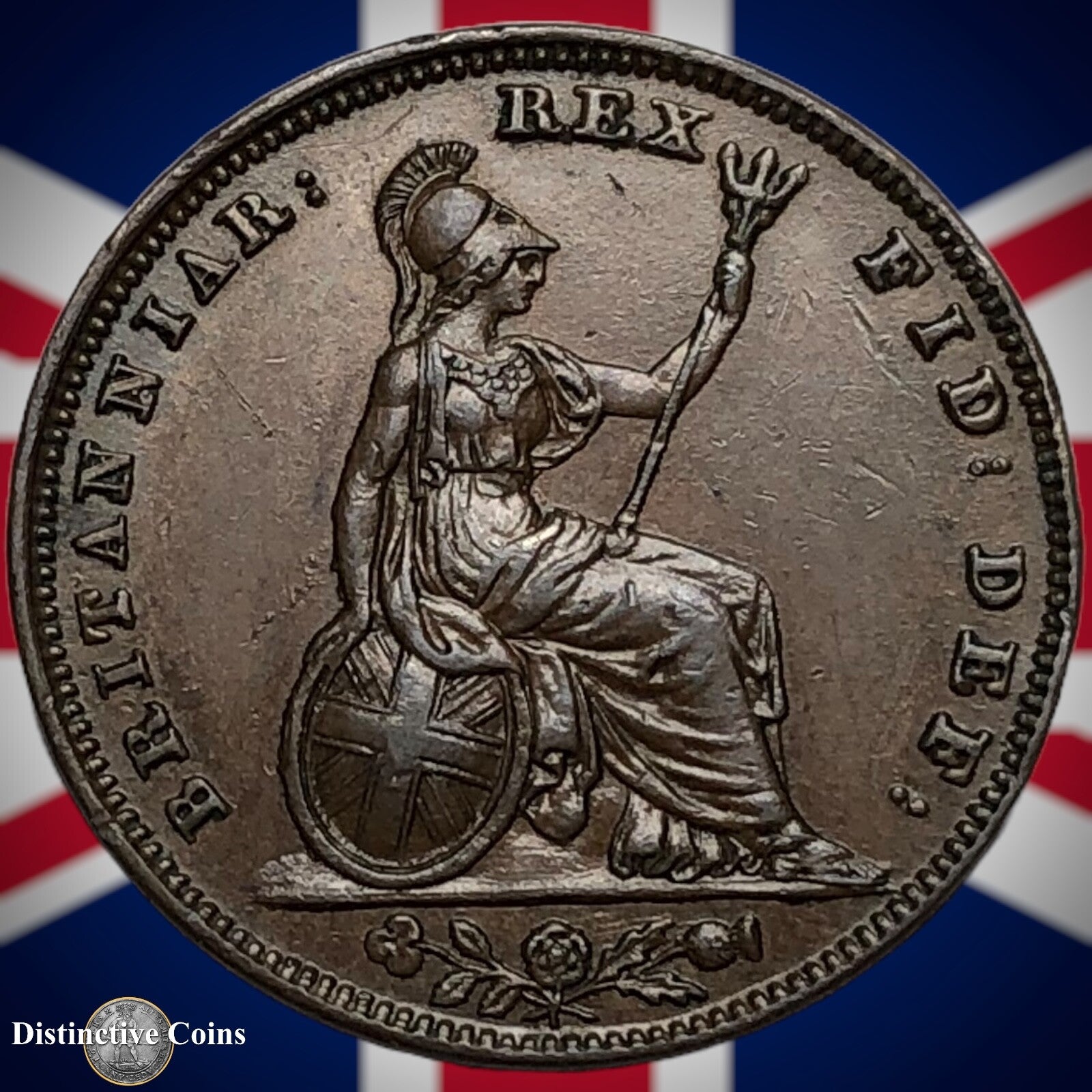 Great Britain 1835 Farthing 1/4d GB3384