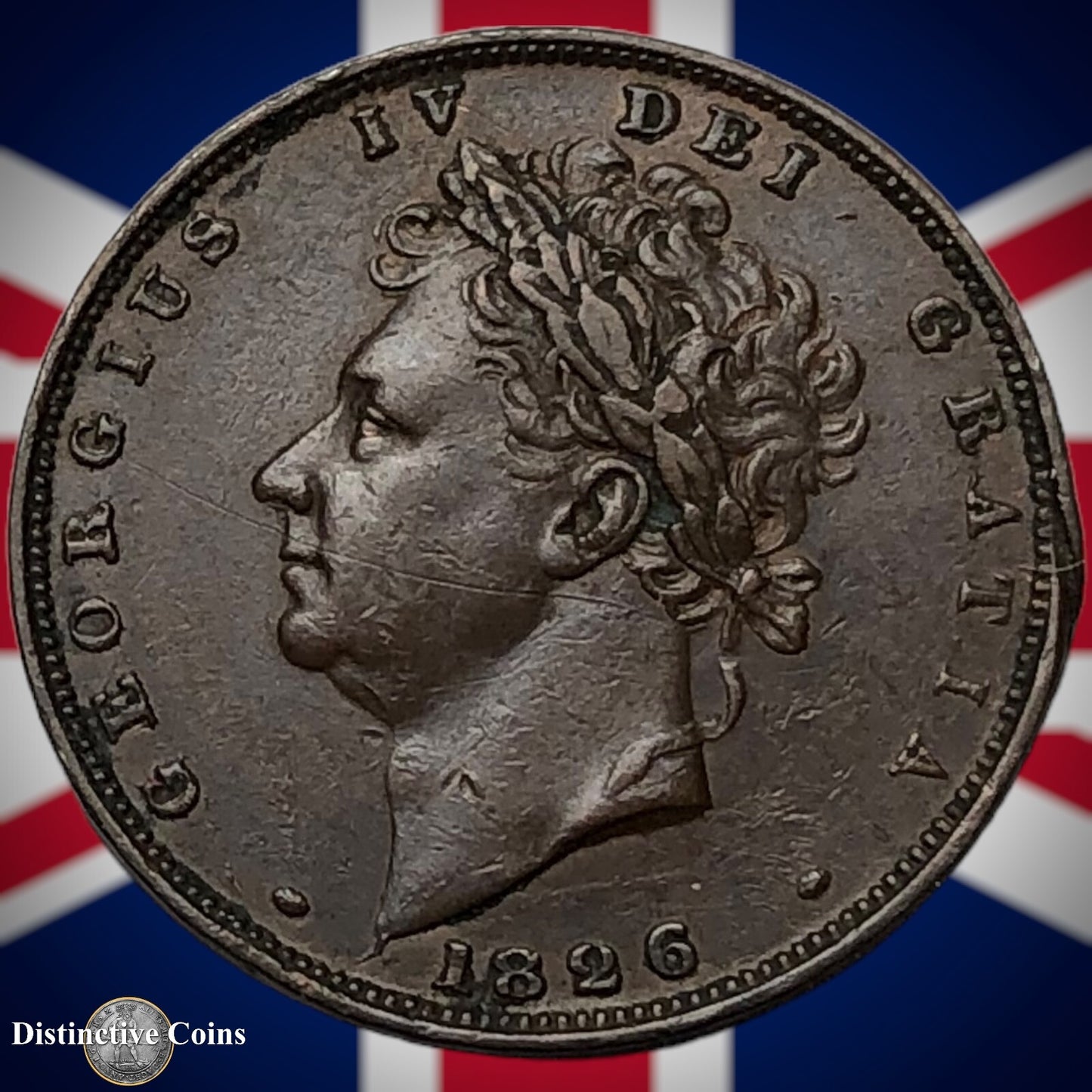 Great Britain 1826 Farthing 1/4d GB3316