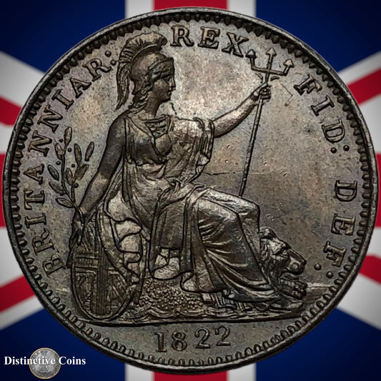 Great Britain 1822 Farthing 1/4d GB3265