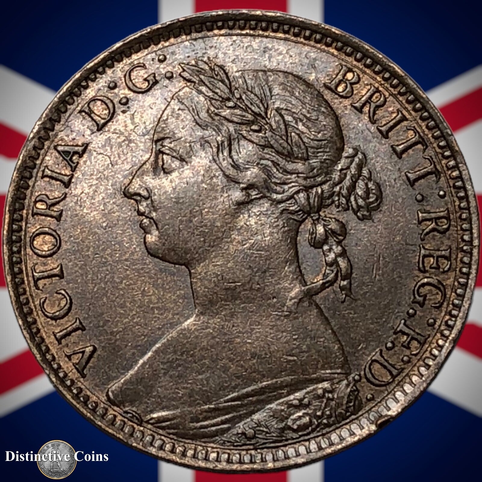 Great Britain 1893 Farthing 1/4d GB4362