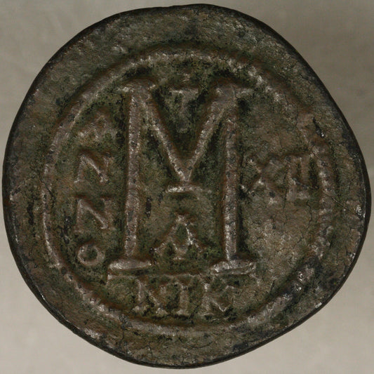 Byzantine Justinian I 527 -565 AD Nicomedia Mint D004