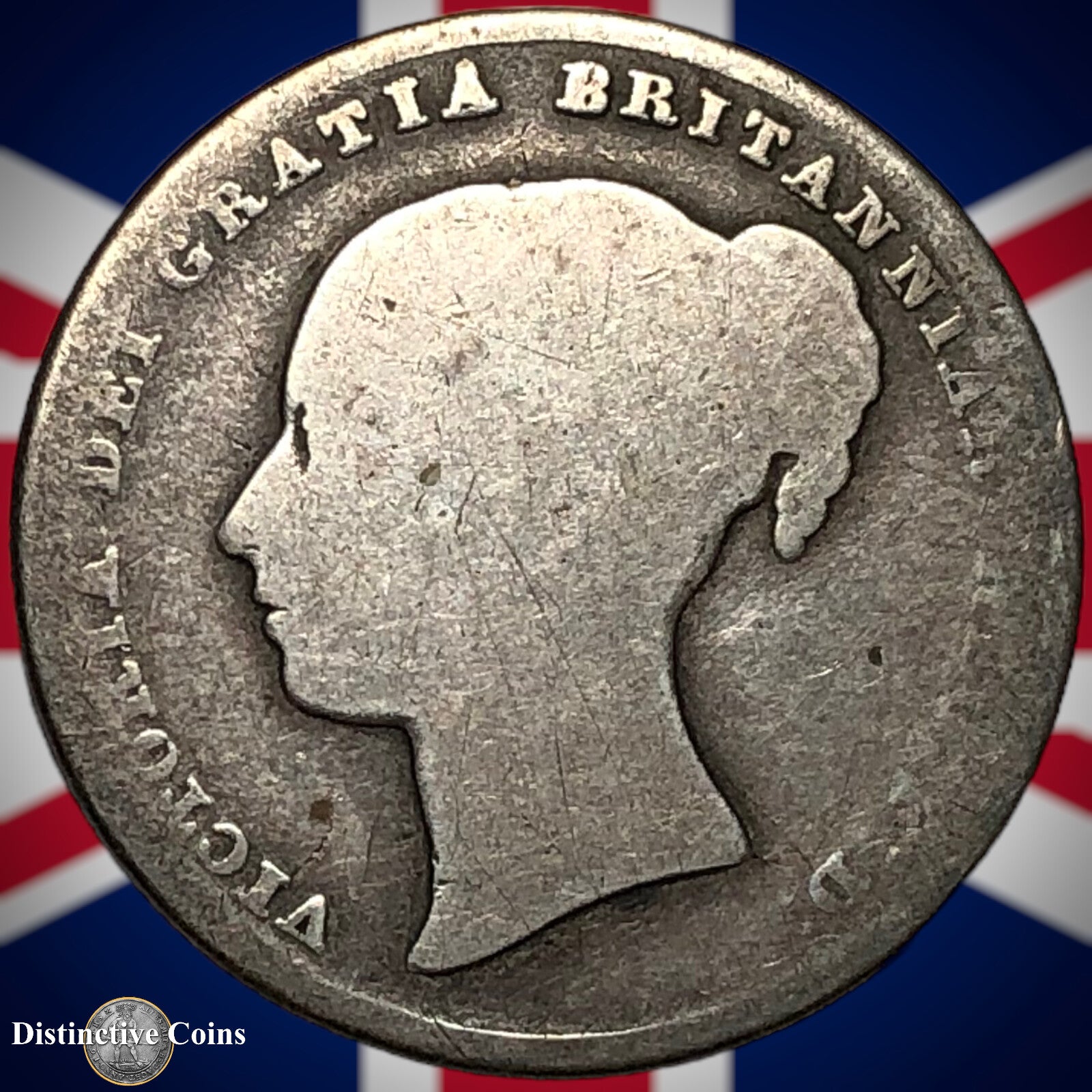 Great Britain 1845 British One Shilling GB0195